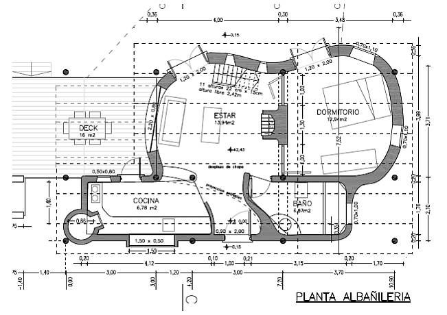Planta de albañilería.