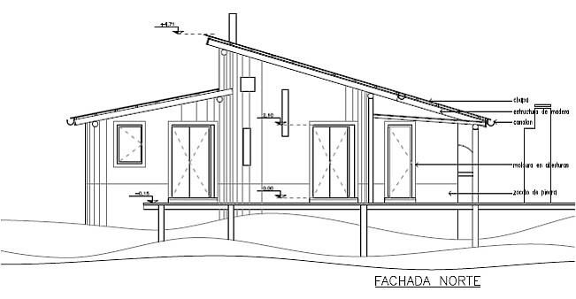 Fachada norte.