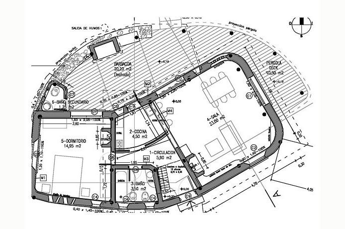 Planta de albañilería.