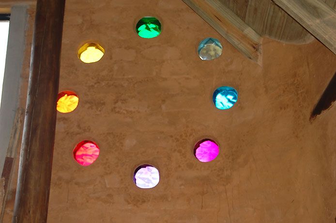 Detalle circulo arcoiris.