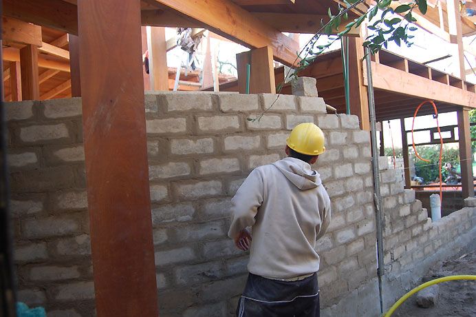 Bloque de tierra comprimida.