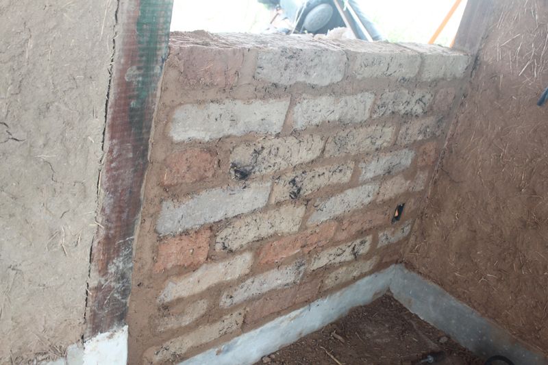 Pared de adobes